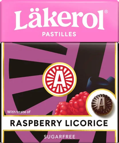 Läkerol Raspberry Licorice 48x25g