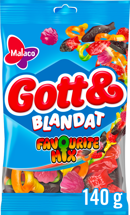 Malaco Gott & Blandat Favoritmix 36x140g