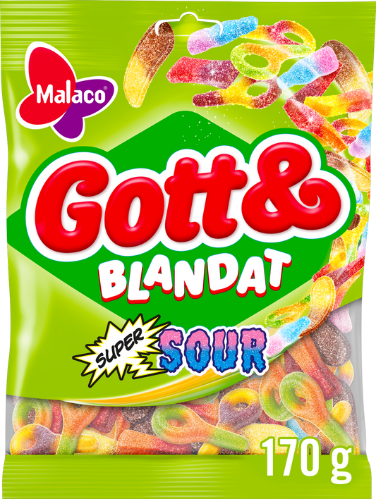 Malaco Gott & Blandat Supersur 30x130g