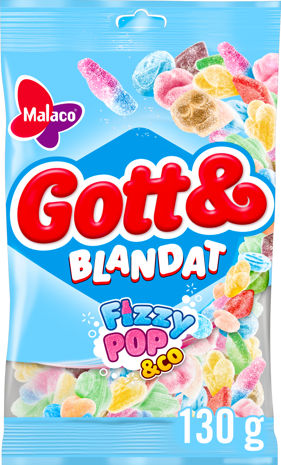 Malaco Gott & Blandat Fizzypop & Co 36x130g
