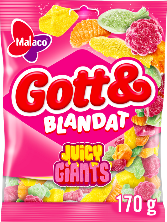 Malaco Gott & Blandat Juicy Giants 27x170g