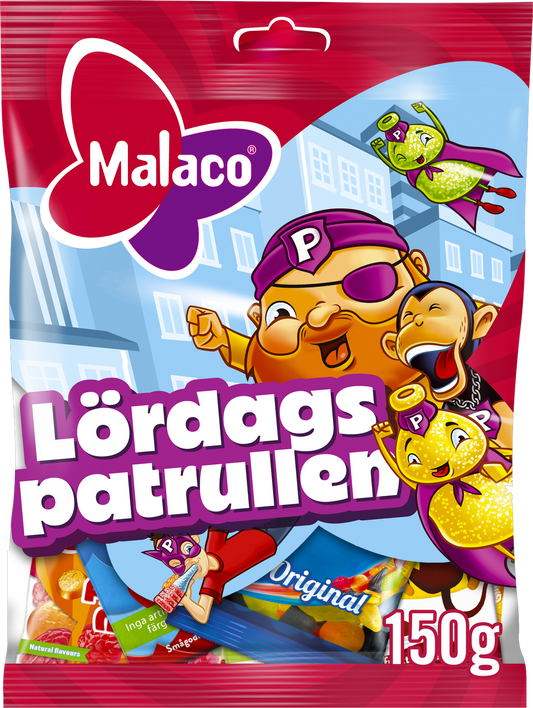 Malaco Lördagspatrullen 16x150g