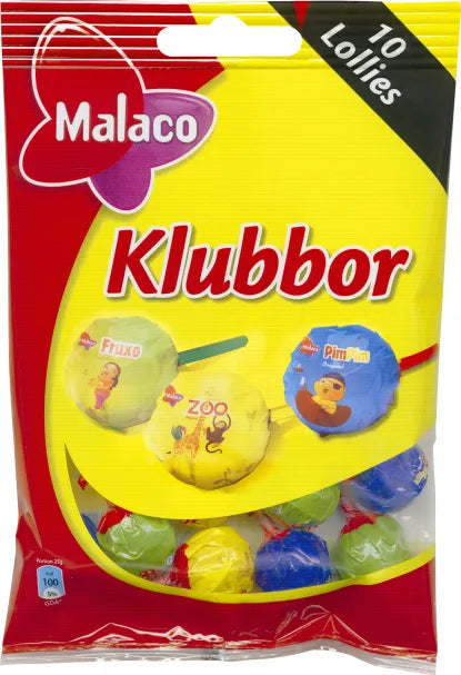 Malaco Blandade klubbor 20x130g