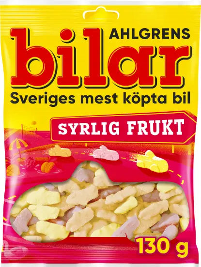 Ahlgrens bilar Syrlig Frukt 36x130g