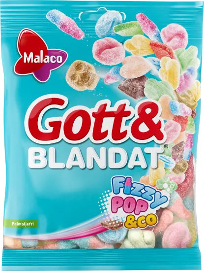 Malaco Gott & Blandat Fizzypop & Co 36x130g