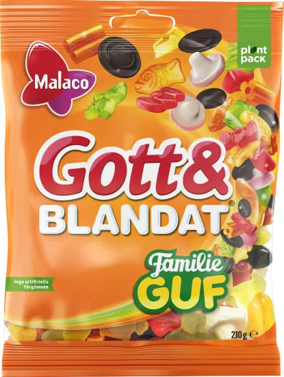 Malaco Gott & Blandat Familje Guf 27x210g